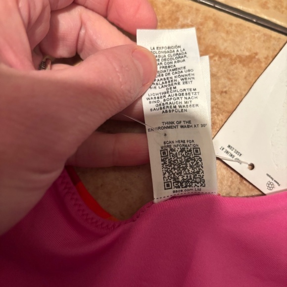 ASOS Design Mix & Match V High Leg Hipster Bikini Bottom Size 12 NWT - Picture 6 of 7